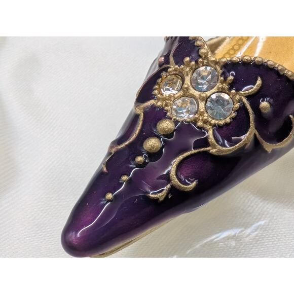 Gift Set Handbag Photo Frame and High-Heeled Shoe Card Holder, Purple - Picture 7 of 10